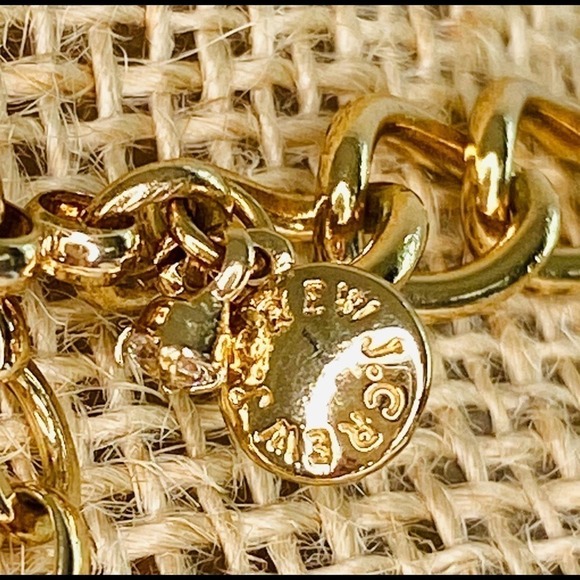 J. Crew Statement Necklace Pale Green & Blue Large Stones Choker with Extender - Picture 6 of 10